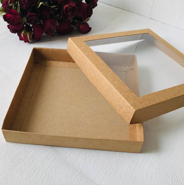 20x20x3 Pencereli Karton Kutu — galeri görseli